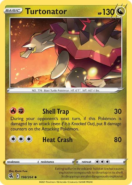Turtonator, Pokémon card FST 198 — Fusion Strike set
