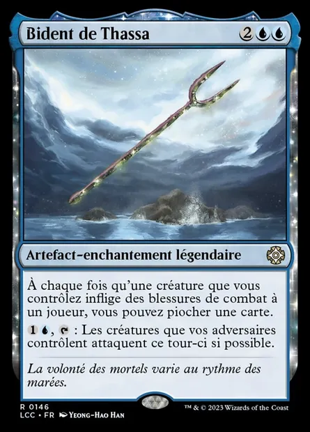 Bident de Thassa, carte Magic LCC 146 — extension The Lost Caverns of Ixalan Commander
