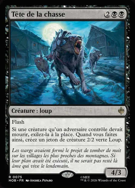 Tête de la chasse, carte Magic HOB 75 — extension The Hobbit