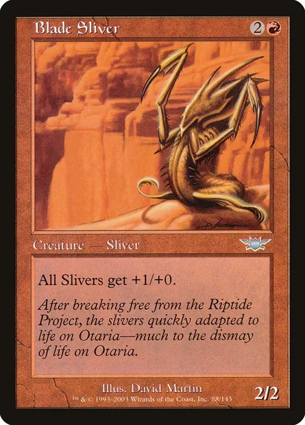 Blade Sliver, Magic card LGN 88 — Legions set