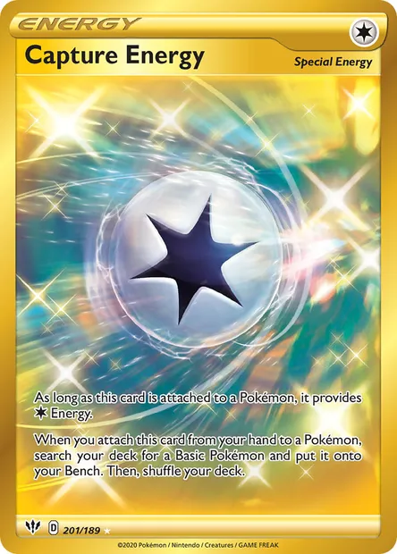Capture Energy, Pokémon card DAA 201 — Darkness Ablaze set