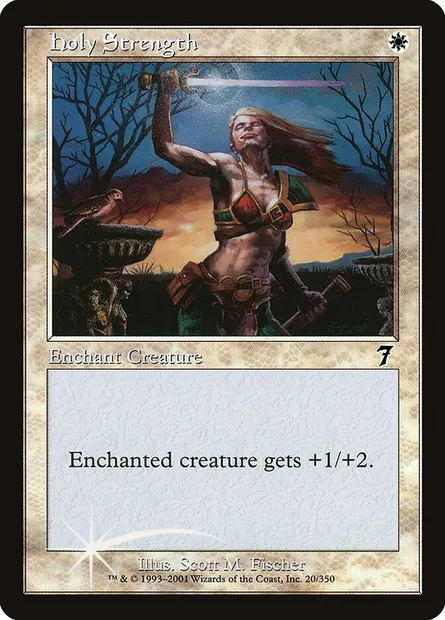 Holy Strength, Magic card 7ED 20★ — Seventh Edition set