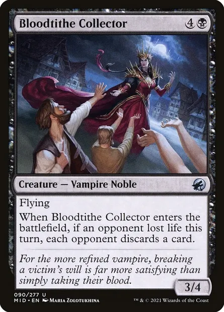 Bloodtithe Collector, Magic card MID 90 — Innistrad: Midnight Hunt set