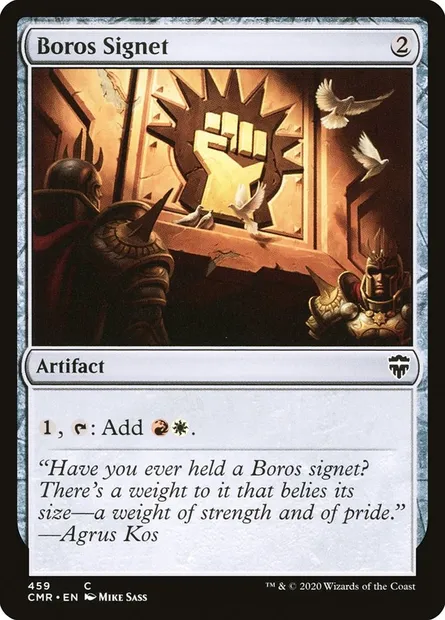 Boros Signet, Magic card CMR 459 — Commander Legends set