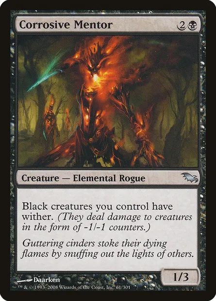 Corrosive Mentor, Magic card SHM 61 — Shadowmoor set