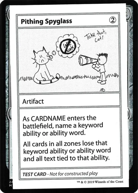 Pithing Spyglass, carte Magic CMB2 108 — extension Mystery Booster Playtest Cards 2021