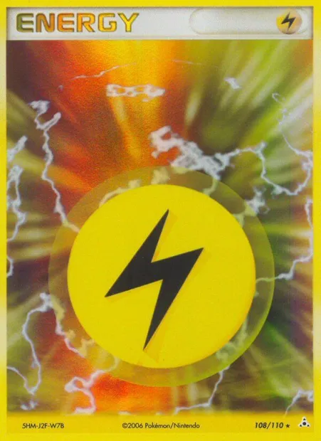 Lightning Energy, Pokémon card HP 108 — Holon Phantoms set