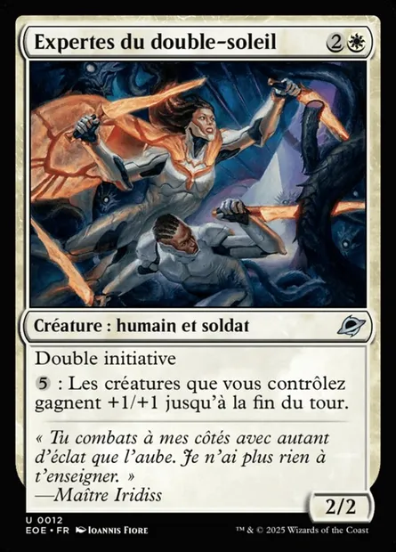 Expertes du double-soleil, carte Magic EOE 12 — extension Edge of Eternities
