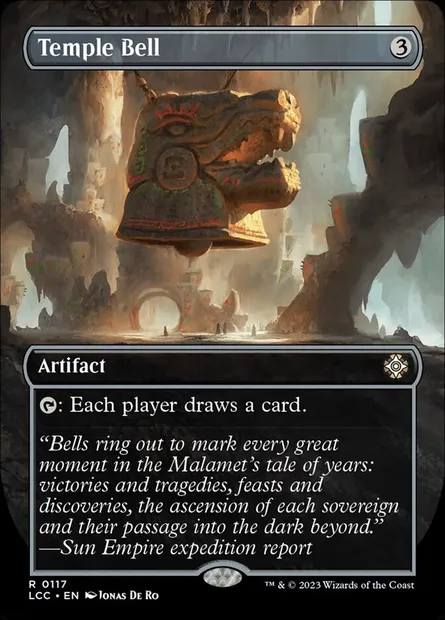 Temple Bell, Magic card LCC 117 — The Lost Caverns of Ixalan Commander set