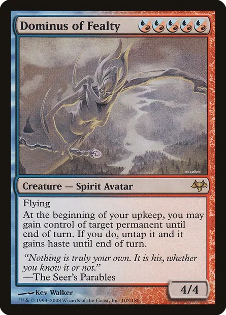 Dominus of Fealty, Magic card EVE 102 — Eventide set