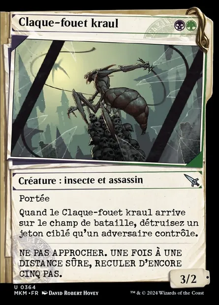 Claque-fouet kraul, carte Magic MKM 364 — extension Murders at Karlov Manor
