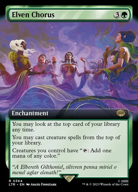 Elven Chorus, Magic card LTR 364 — The Lord of the Rings: Tales of Middle-earth set