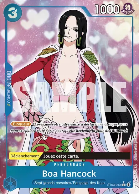 Boa Hancock, carte One Piece ST03-013 — extension The Seven Warlords of the Sea
