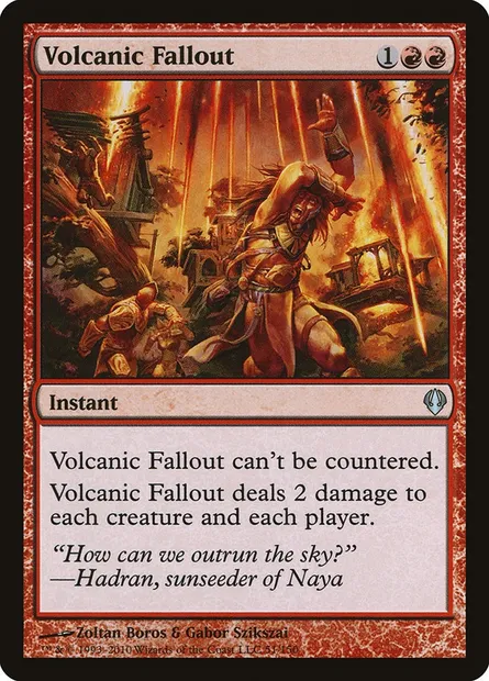 Volcanic Fallout, Magic card ARC 51 — Archenemy set