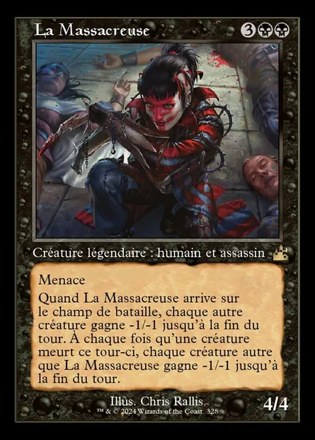 La Massacreuse, carte Magic RVR 328 — extension Ravnica Remastered