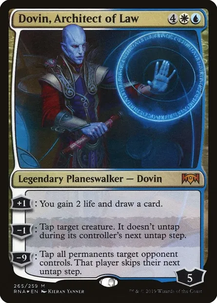 Dovin, Architect of Law, Magic card RNA 265 — Ravnica Allegiance set