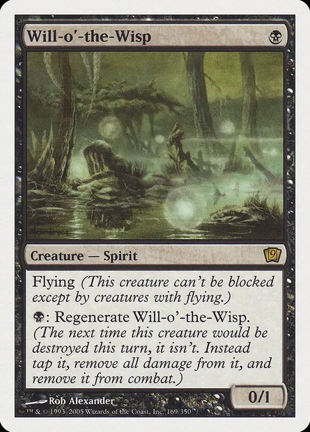 Will-o'-the-Wisp, Magic card 9ED 169 — Ninth Edition set