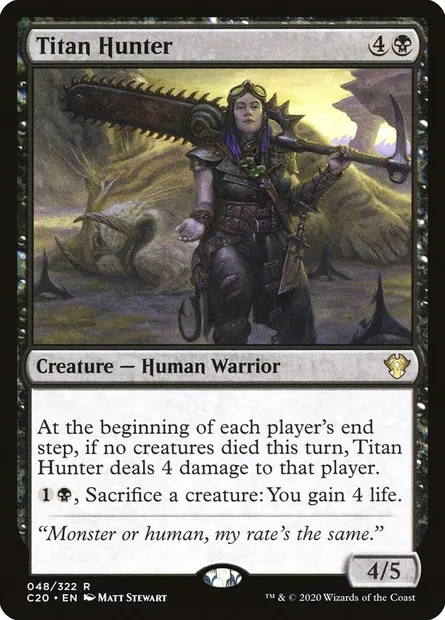 Titan Hunter, Magic card C20 48 — Commander 2020 set