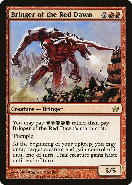 Bringer of the Red Dawn, Magic card 5DN 62 — Fifth Dawn set