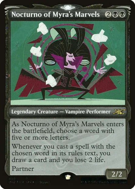 Nocturno of Myra's Marvels, Magic card UNF 499 — Unfinity set