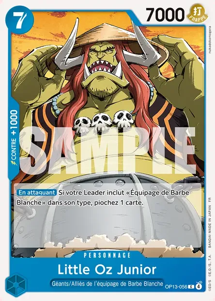 Little Oz Junior, carte One Piece OP13-056 — extension SUCCESSEURS