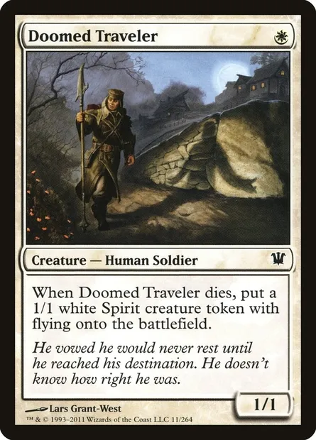 Doomed Traveler, Magic card ISD 11 — Innistrad set