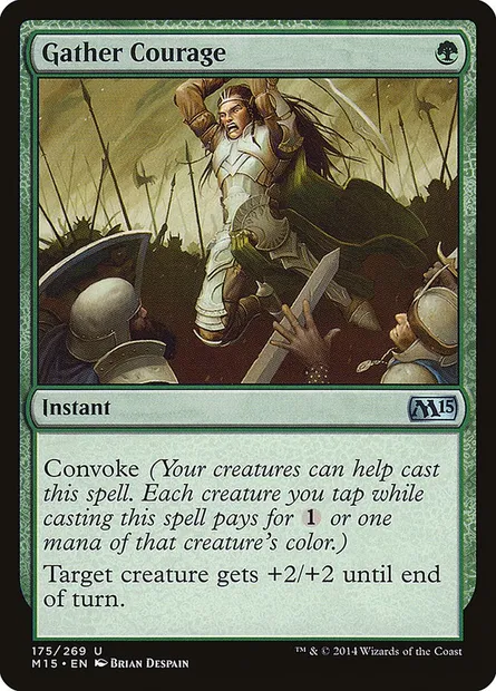 Gather Courage, Magic card M15 175 — Magic 2015 set