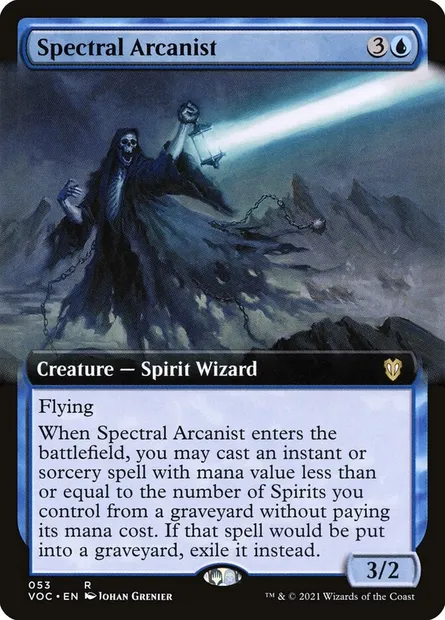 Spectral Arcanist, Magic card VOC 53 — Crimson Vow Commander set