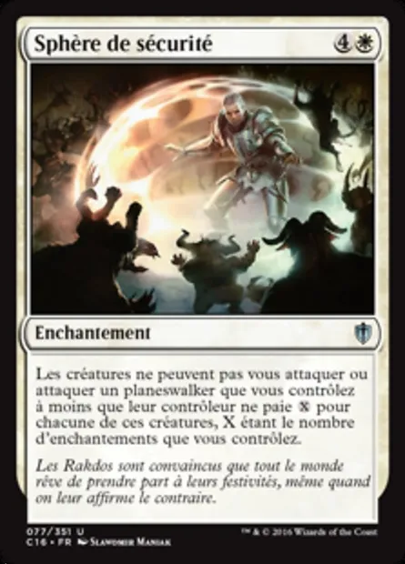 Sphère de sécurité, carte Magic C16 77 — extension Commander 2016