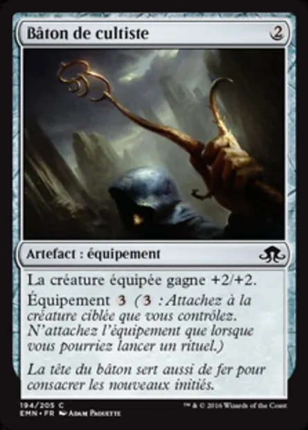 Bâton de cultiste, carte Magic EMN 194 — extension La lune hermétique