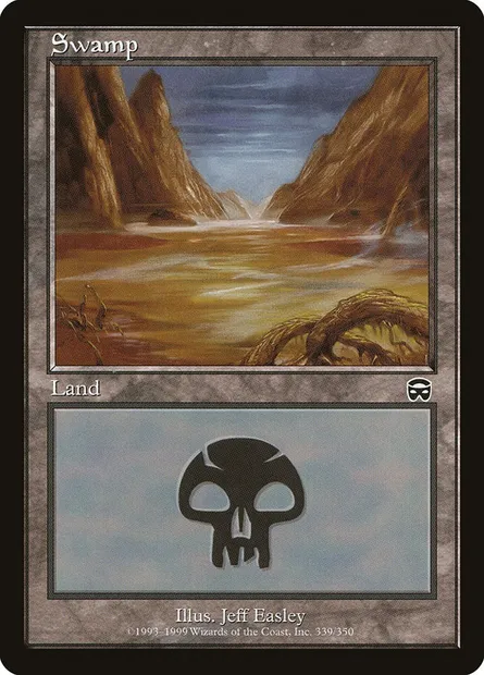 Swamp, Magic card MMQ 339 — Mercadian Masques set