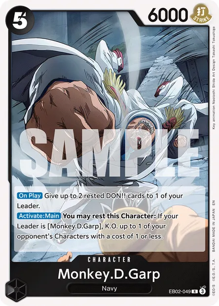 Monkey.D.Garp, One Piece card EB02-049 — Anime 25th Collection set