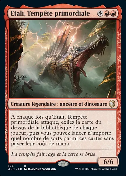 Etali, Tempête primordiale, carte Magic AFC 126 — extension Forgotten Realms Commander