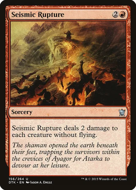 Seismic Rupture, Magic card DTK 156 — Dragons of Tarkir set