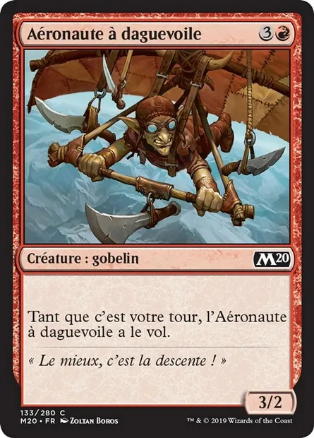 Aéronaute à daguevoile, carte Magic M20 133 — extension Core Set 2020