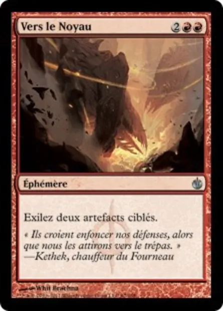 Vers le Noyau, carte Magic MBS 67 — extension Mirrodin assiégé
