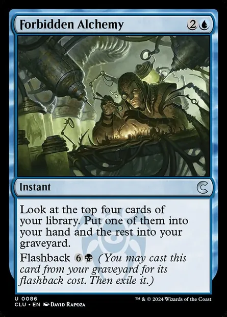 Forbidden Alchemy, Magic card CLU 86 — Ravnica: Clue Edition set