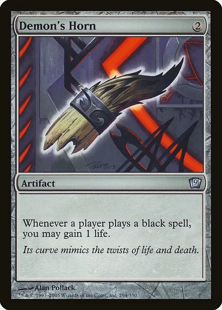 Corne de démon, carte Magic 9ED 294★ — extension Neuvième Edition