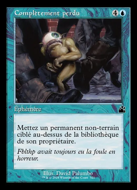 Complètement perdu, carte Magic RVR 321 — extension Ravnica Remastered