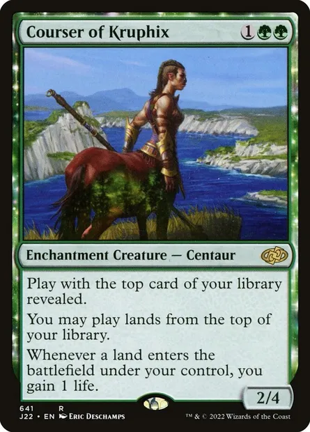 Courser of Kruphix, Magic card J22 641 — Jumpstart 2022 set