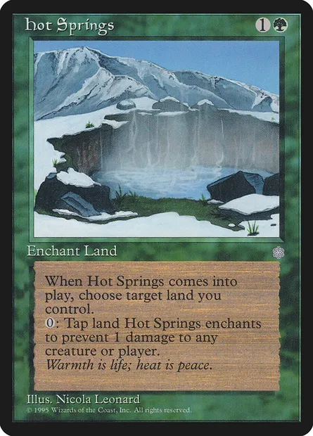 Sources thermales, carte Magic ICE 248 — extension Ere Glaciaire