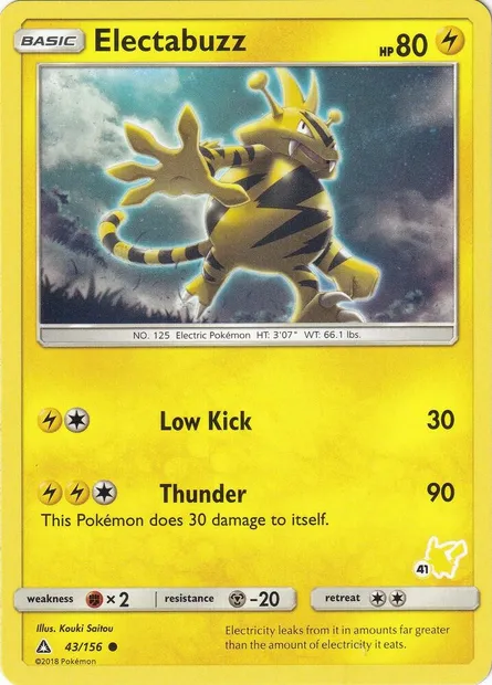 Élektek, carte Pokémon BA20 043p-41 — extension Battle Academy 2020