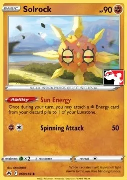 Solrock, Pokémon card PPS 069 — Play! Pokémon Prize Pack Series set