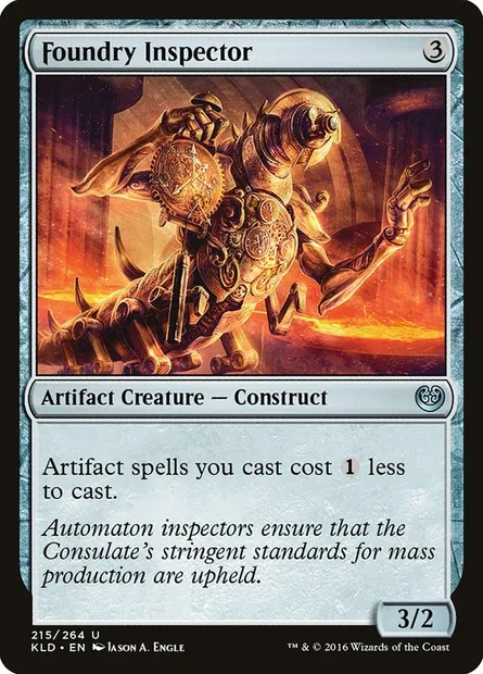 Foundry Inspector, Magic card KLD 215 — Kaladesh set