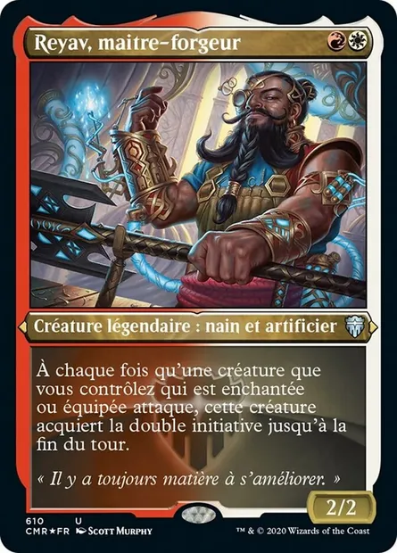 Reyav, maitre-forgeur, carte Magic CMR 610 — extension Commander Legends
