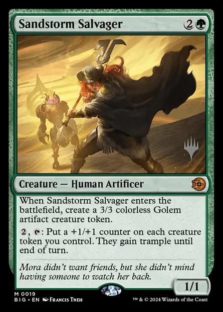 Sandstorm Salvager, Magic card PBIG 19p — The Big Score Promos set