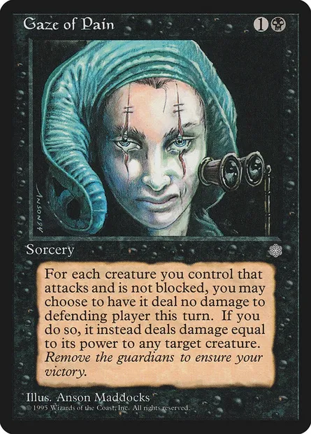 Gaze of Pain, Magic card ICE 128 — Ice Age set