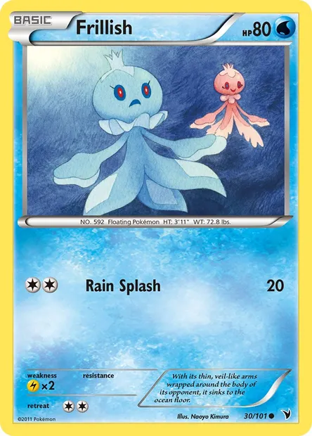 Frillish, Pokémon card NVI 30 — Noble Victories set