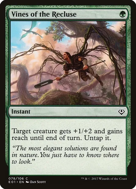 Vines of the Recluse, Magic card E01 78 — Archenemy: Nicol Bolas set