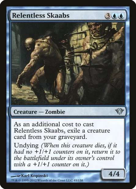 Relentless Skaabs, Magic card DKA 45 — Dark Ascension set